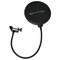 Technical Pro Microphone Pop Filter With Gooseneck Holder And Swivel Mount